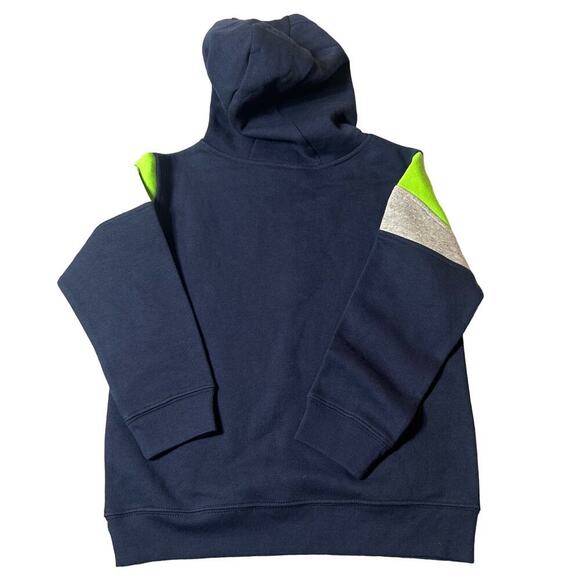 NFL Team Apparel Hoodie Kids M 5/6 Blue Seattle Seahawks Kangaroo Pockets Hoodie - Picture 2 of 12